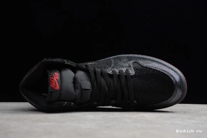 OG JORDAN 1 HIGH BLACK RED RETRO GYM AIR 1001
